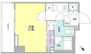 リバーレ月島 604 間取り図