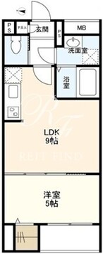 ウェルスクエアイズム初台 302 間取り図