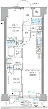 パークアクシス文京本郷 606 間取り図