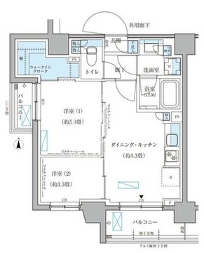 パークアクシス文京本郷 422 間取り図