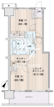 エスティメゾン豊洲レジデンス C-808 間取り図