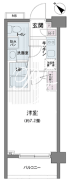 エコロジー都立大学レジデンス 502 間取り図