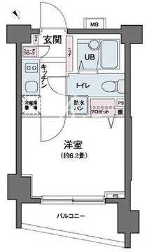エコロジー都立大学レジデンス 613 間取り図