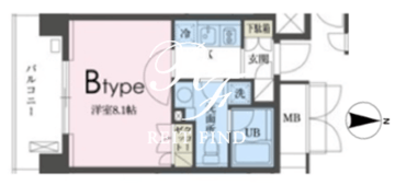 ガレリア東新宿 303 間取り図