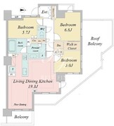 ドゥーエ早稲田 904 間取り図