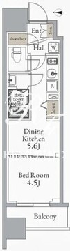 グランカーサ町屋 407 間取り図