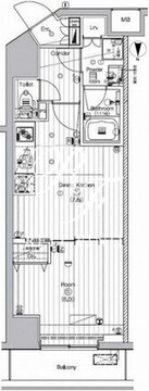 プレミアムキューブ代々木上原 303 間取り図