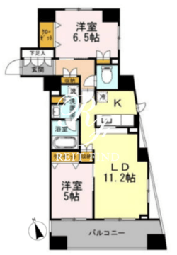 カスタリア荒川 1205 間取り図