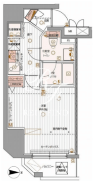 パティーナ上野 201 間取り図