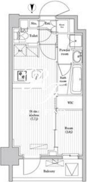 アジールコート蒲田 205 間取り図