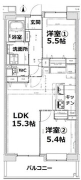 アクティ目黒駅前 1-908 間取り図