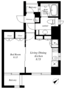 ＣＡＴＳ原宿 404 間取り図