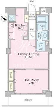 グラマシー恵比寿 315 間取り図
