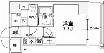 エスティメゾン王子 702 間取り図