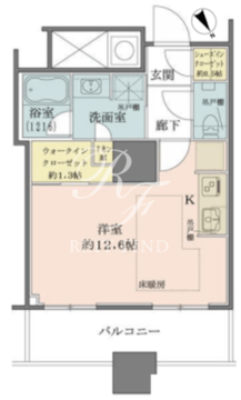 ザ・パークハウス西新宿タワー60 3002 間取り図