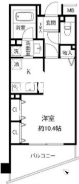 グレイスコート志村三丁目 411 間取り図