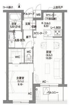 ガーデン東新宿 604 間取り図