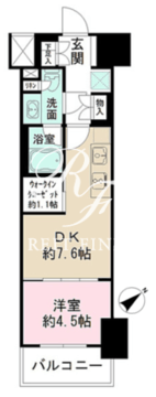 ザ・パークワンズ渋谷本町 302 間取り図