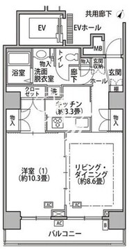 東雲キャナルコートCODAN 18-507 間取り図