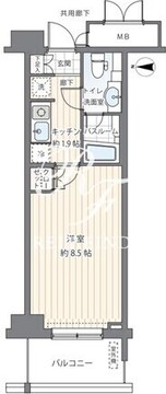 ＭＦＰＲコート木場公園 805 間取り図