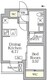 アジールコート三宿テラス 412 間取り図
