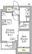 アジールコート三宿テラス 215 間取り図 ?>