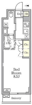 アジールコート三宿テラス 203 間取り図
