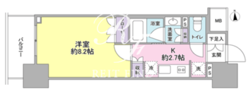 スタイリオ品川中延 511 間取り図