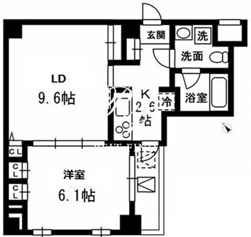 レジディア南雪谷 210 間取り図