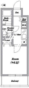 レジディア蒲田 1011 間取り図