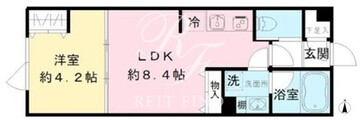 クールブラン八幡山 202 間取り図