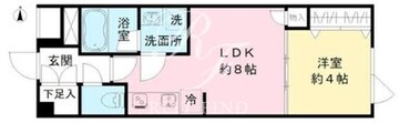 クールブラン八幡山 205 間取り図