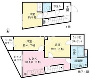クールブラン八幡山 101 間取り図 ?>