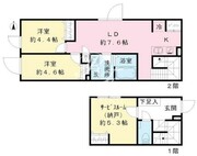 クールブラン八幡山 105 間取り図 ?>
