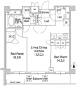 コンフォリア駒場 511 間取り図