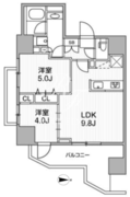 LUNIQ新御徒町1 701 間取り図