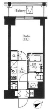 エスティメゾン中野 506 間取り図