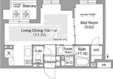コンフォリア・リヴ文京護国寺 203 間取り図