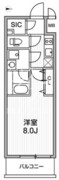 LUNIQ新御徒町1 502 間取り図