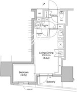 ザ・パークハビオ大森町 1401 間取り図