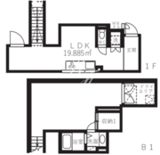 ミオテゾーロ哲学堂カーザ 103 間取り図