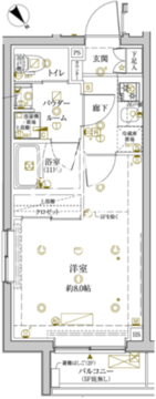 クレイシアIDZ学芸大学 503 間取り図