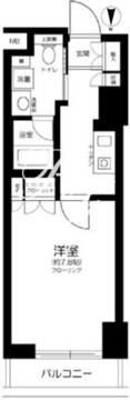 フィールA渋谷 508 間取り図