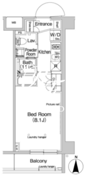 プラウドフラット学芸大学2 302 間取り図