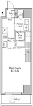 ユニテラス三軒茶屋 408 間取り図