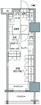 パークハビオ東中野 307 間取り図