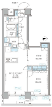 パークアクシス文京本郷 214 間取り図