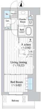 アビティグランデ砧 B-402 間取り図