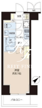 アレージュマン王子 701 間取り図