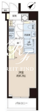 アレージュマン王子 1103 間取り図